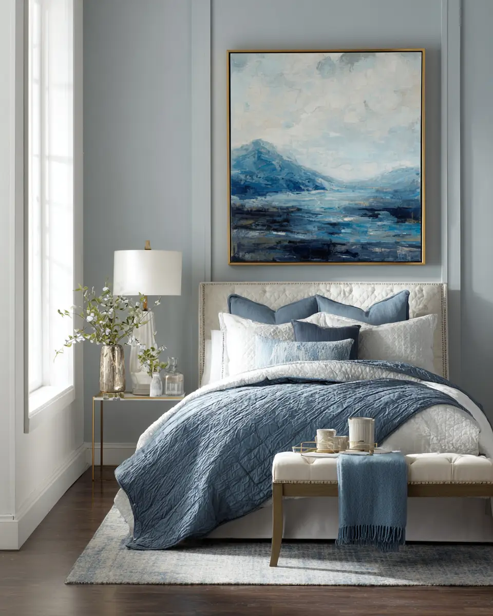 Sky Blue Classic Bedroom Decor Ideas