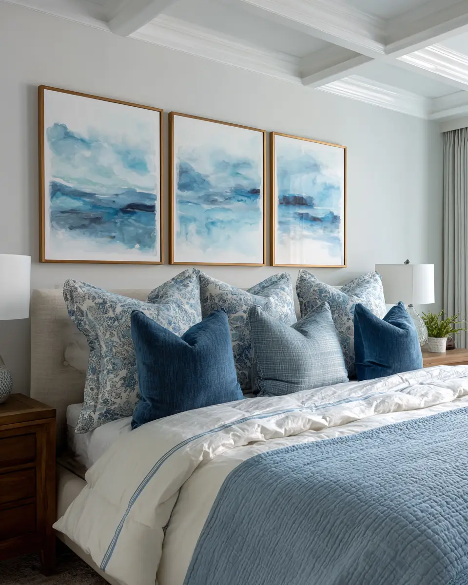 Sky Blue Classic Bedroom Decor Ideas