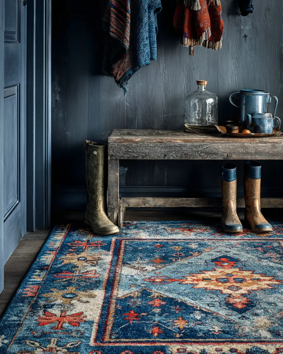 Sky Blue Eclectic Garage Decor Ideas