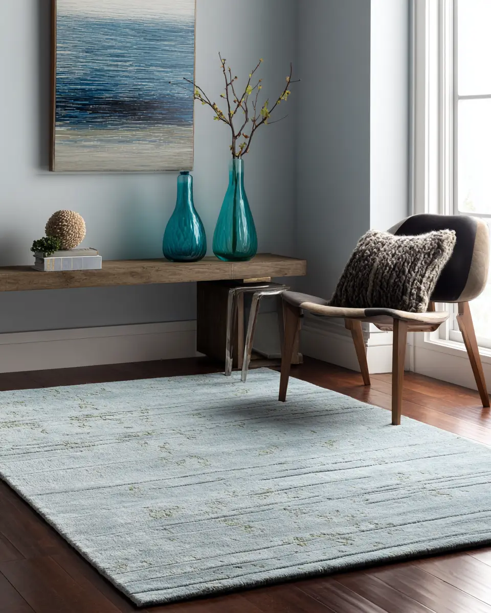 Sky Blue Modern Entryway Decor Ideas