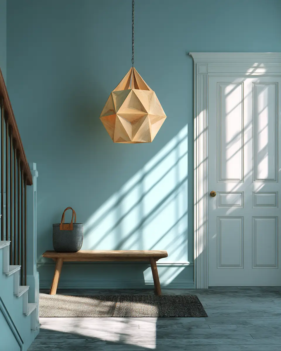 Sky Blue Modern Entryway Decor Ideas