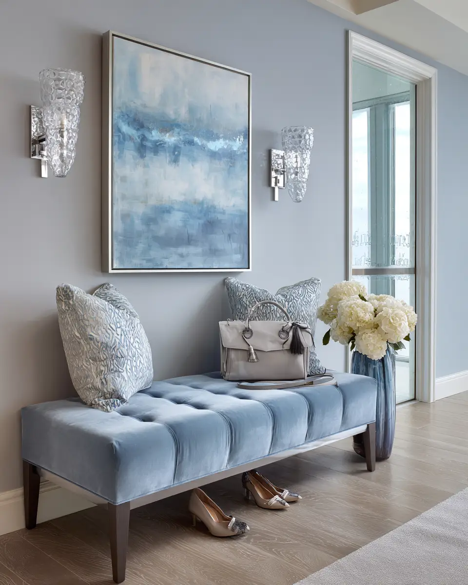 Sky Blue Modern Entryway Decor Ideas