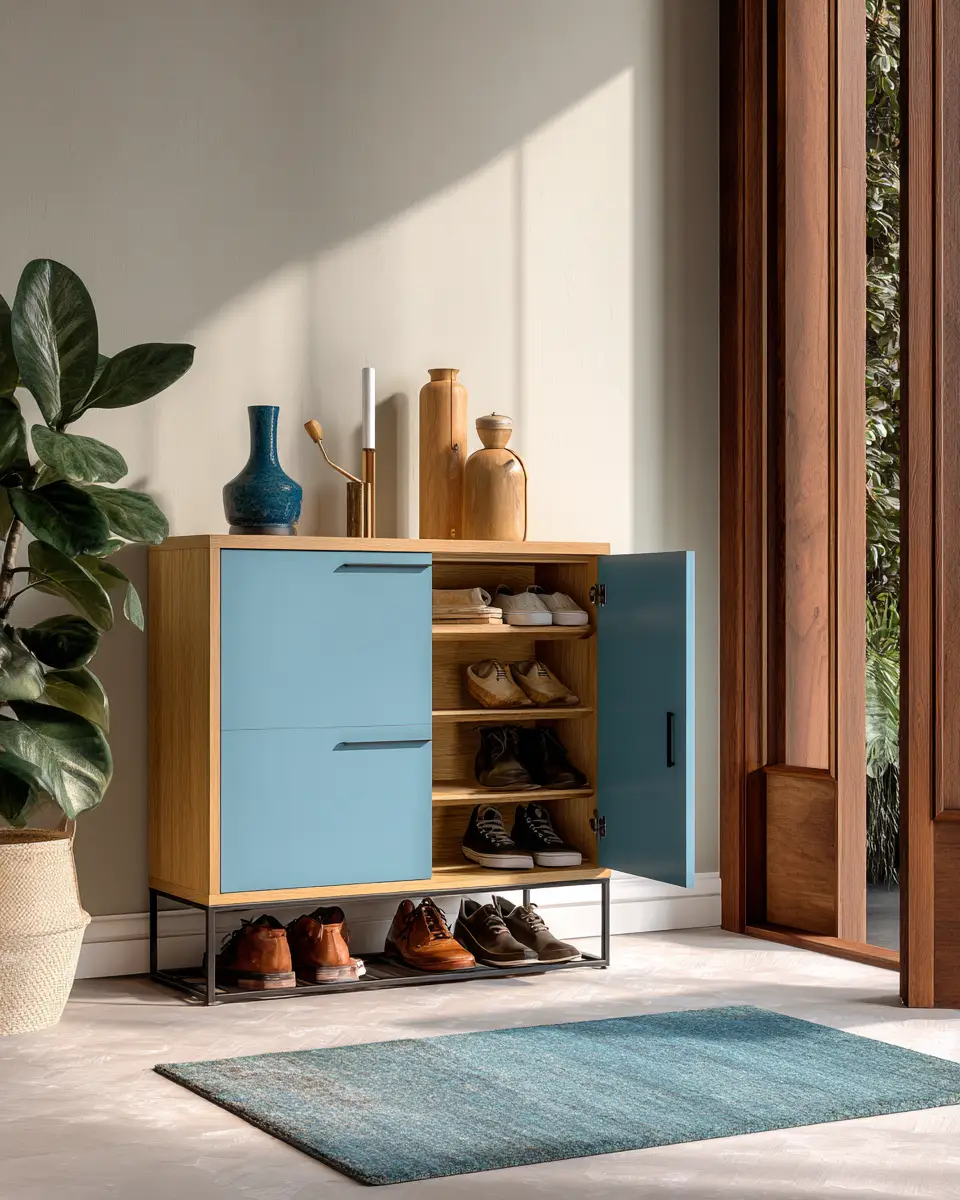 Sky Blue Modern Entryway Decor Ideas