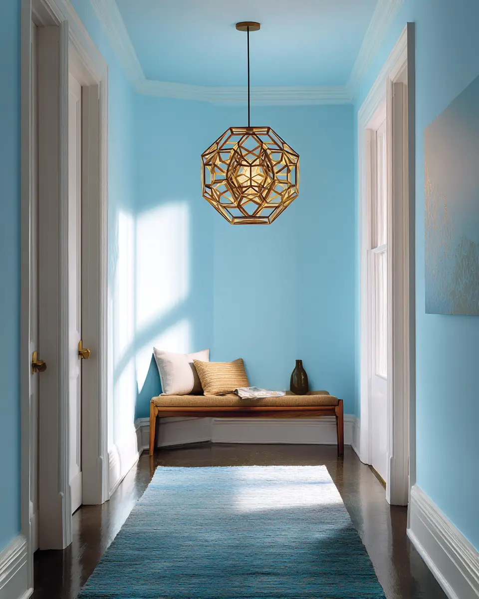 Sky Blue Modern Entryway Decor Ideas