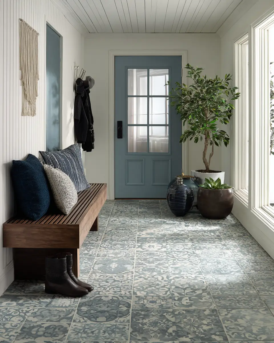 Sky Blue Modern Entryway Decor Ideas