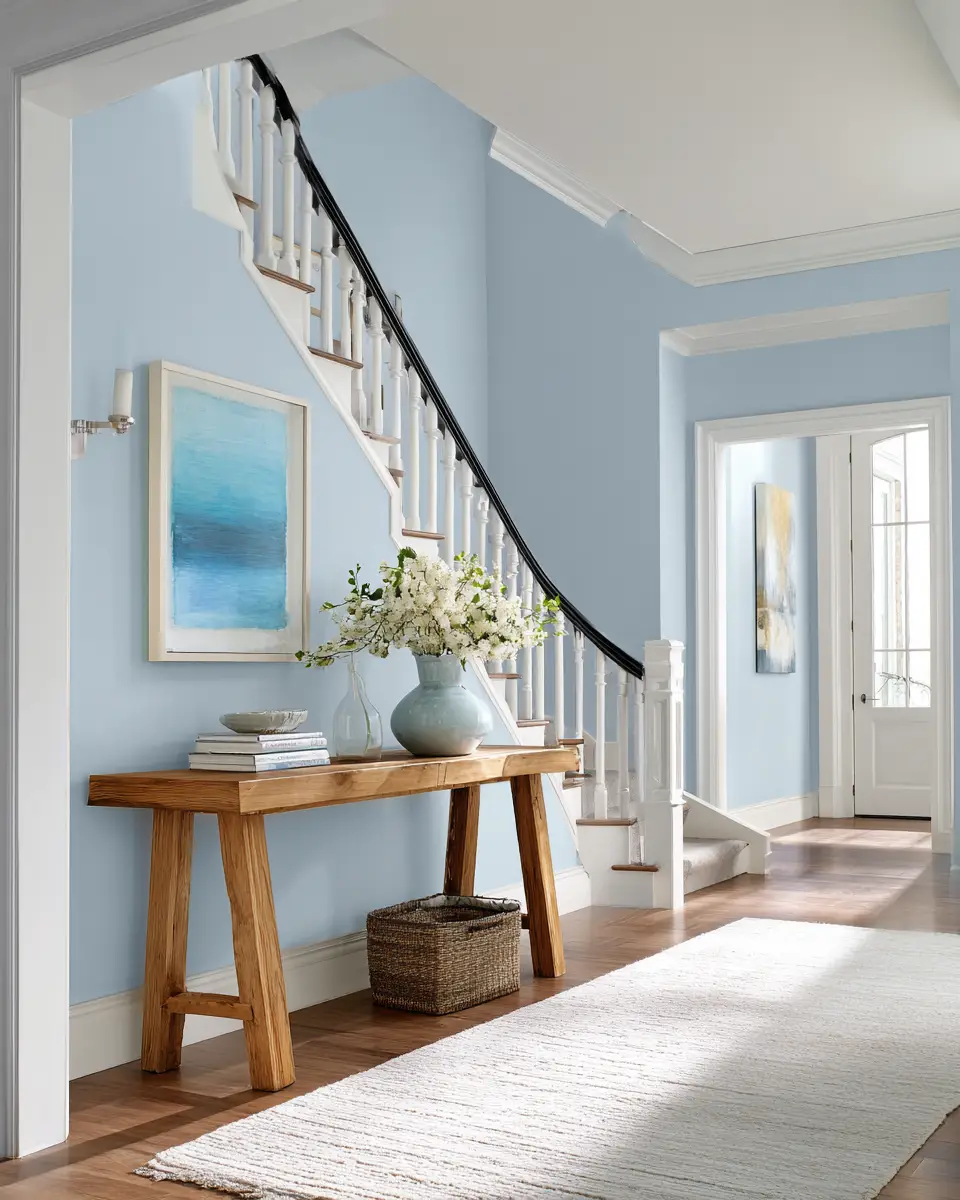 Sky Blue Modern Entryway Decor Ideas