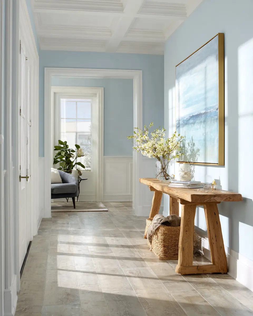 Sky Blue Modern Entryway Decor Ideas