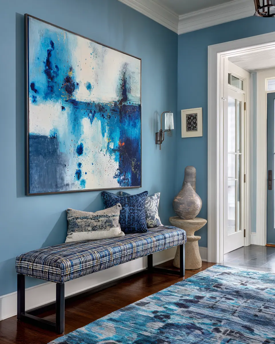 Sky Blue Modern Entryway Decor Ideas