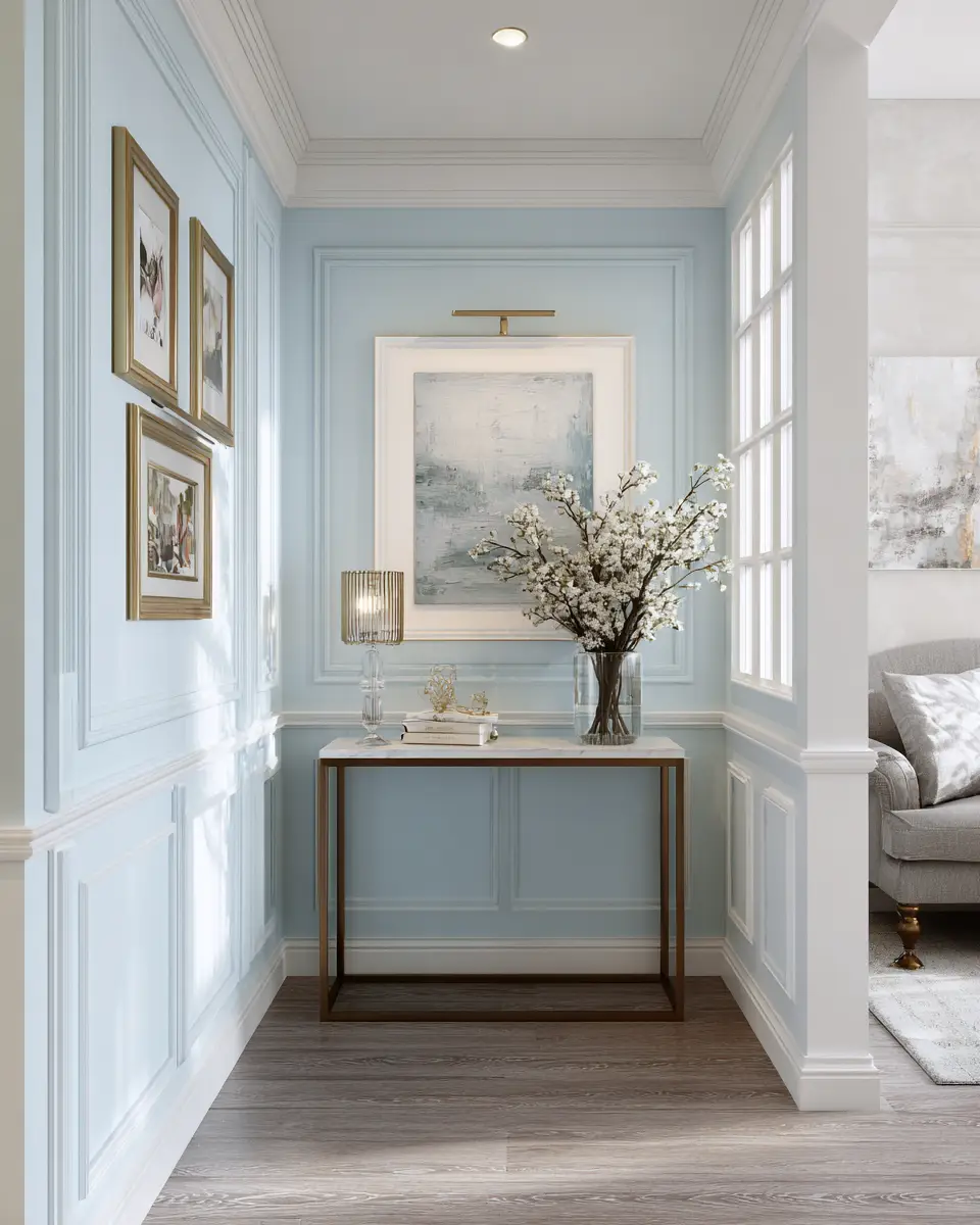 Sky Blue Modern Entryway Decor Ideas