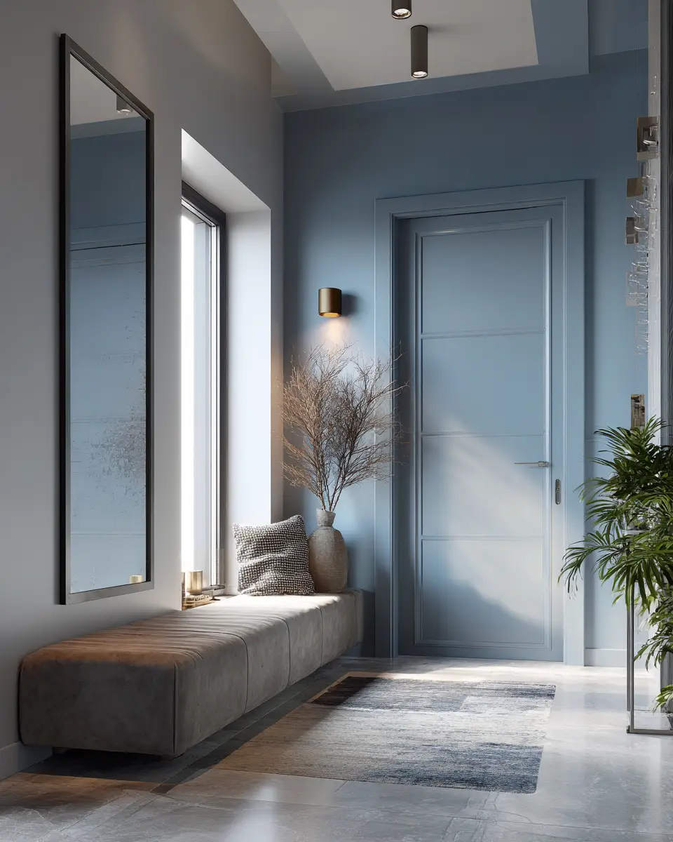 Sky Blue Modern Entryway Decor Ideas