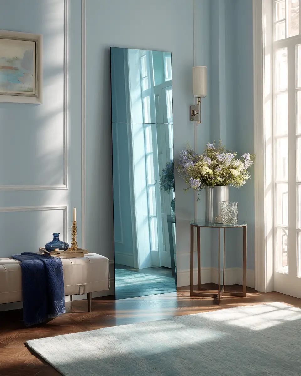 Sky Blue Modern Entryway Decor Ideas