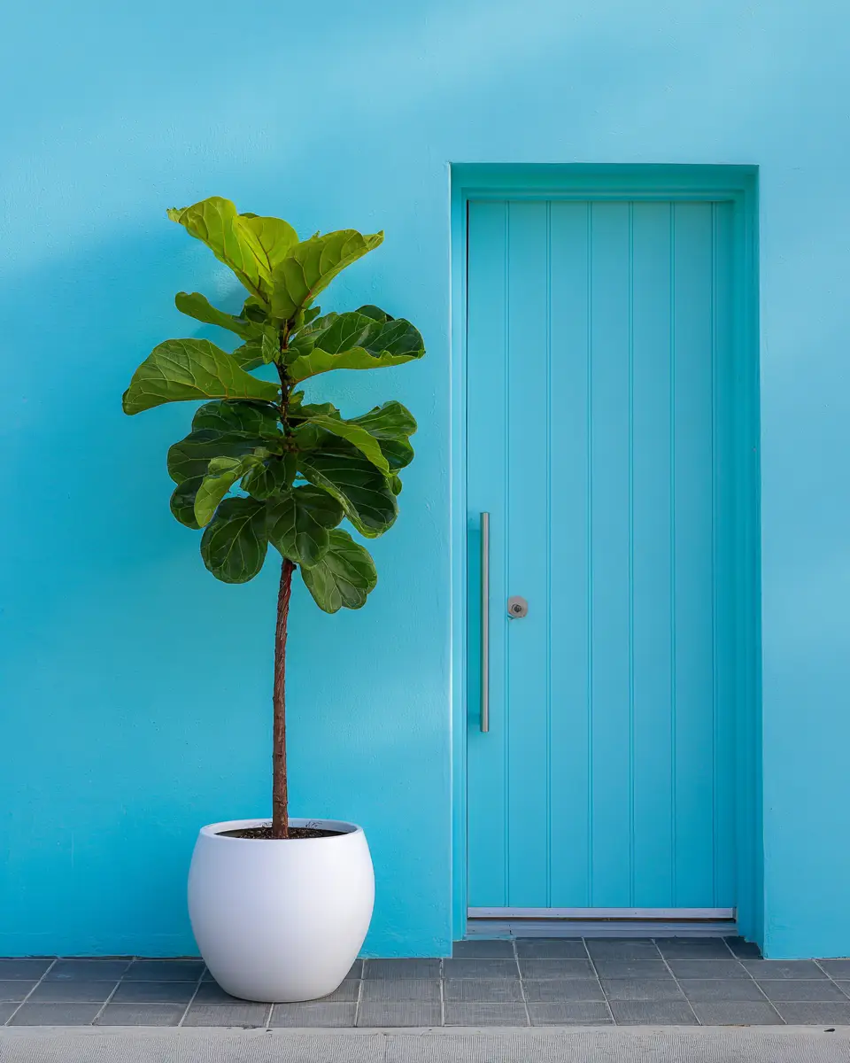 Sky Blue Modern Entryway Decor Ideas