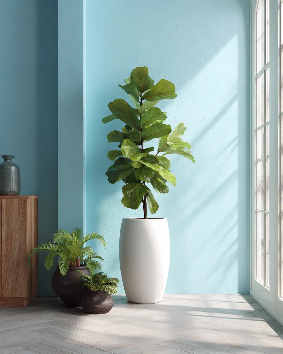 Sky Blue Modern Entryway Decor Ideas