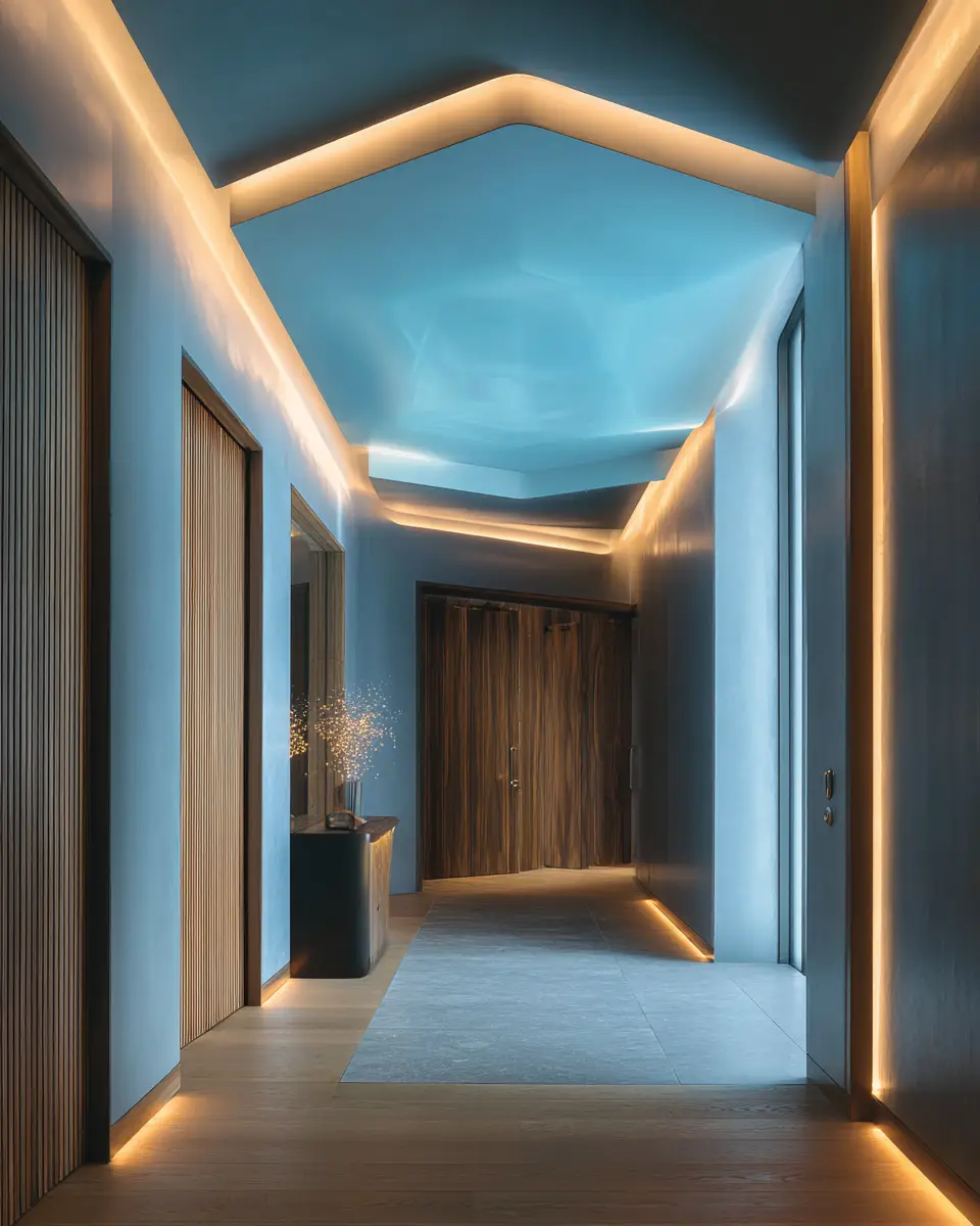 Sky Blue Modern Entryway Decor Ideas