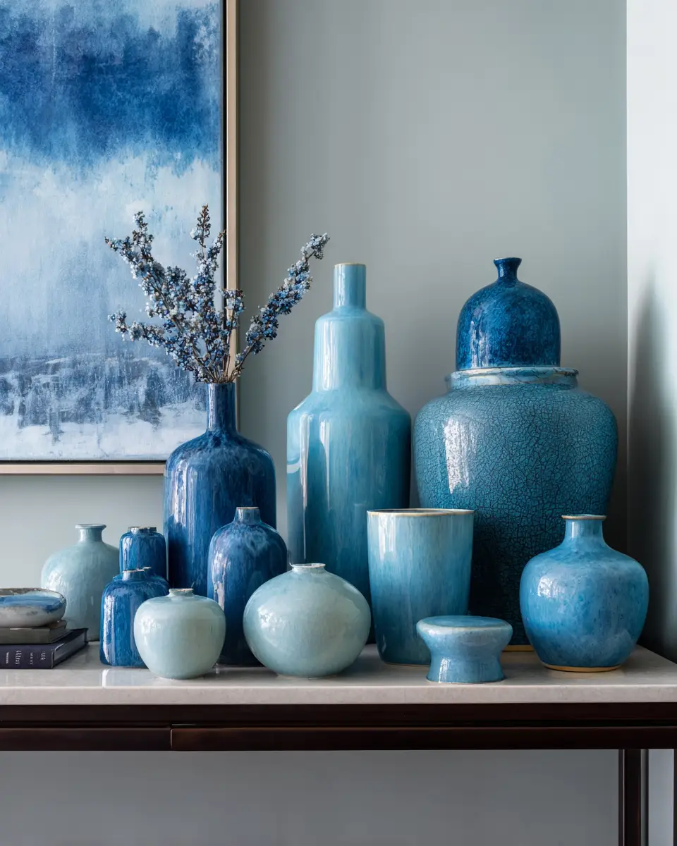 Sky Blue Modern Entryway Decor Ideas