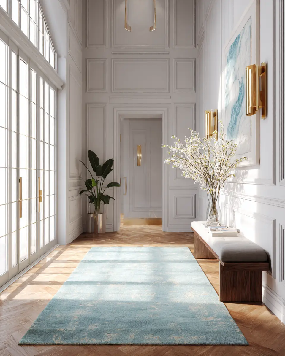 Sky Blue Modern Entryway Decor Ideas