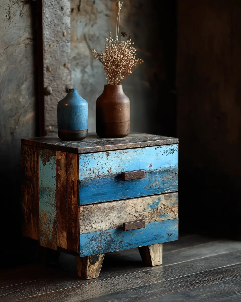 Sky Blue Rustic Bedroom Decor Ideas