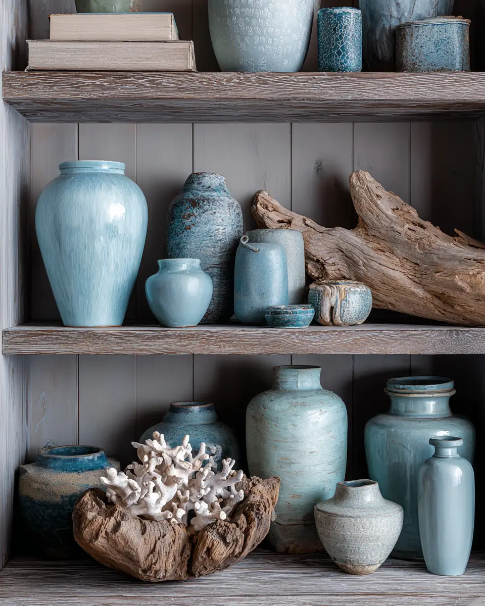 Sky Blue Rustic Bedroom Decor Ideas