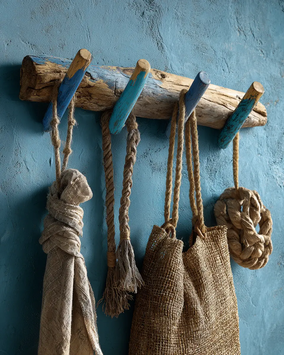 Sky Blue Rustic Entryway Decor Ideas