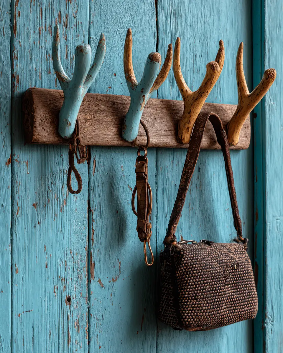 Sky Blue Rustic Entryway Decor Ideas