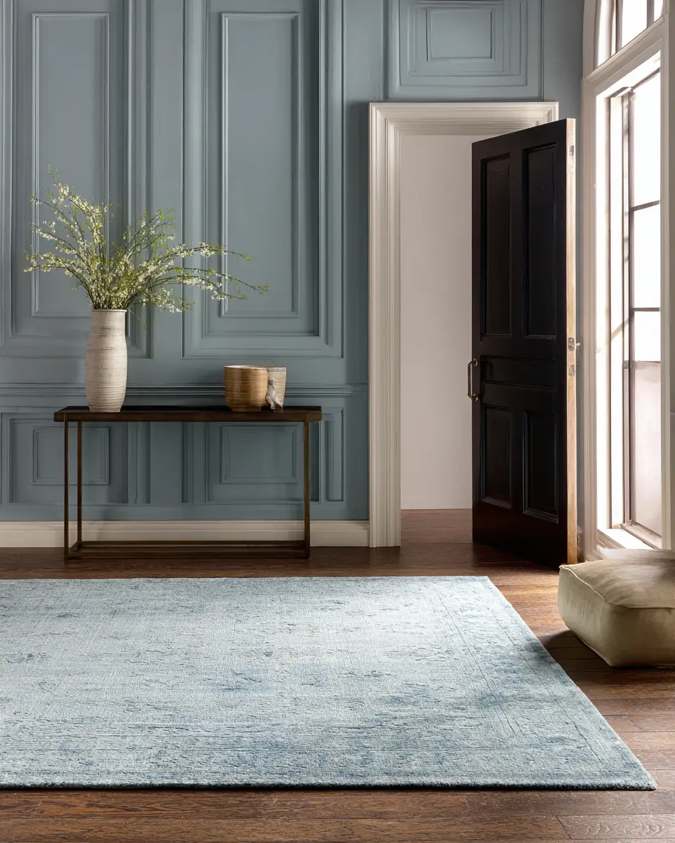 Sky Blue Rustic Entryway Decor Ideas