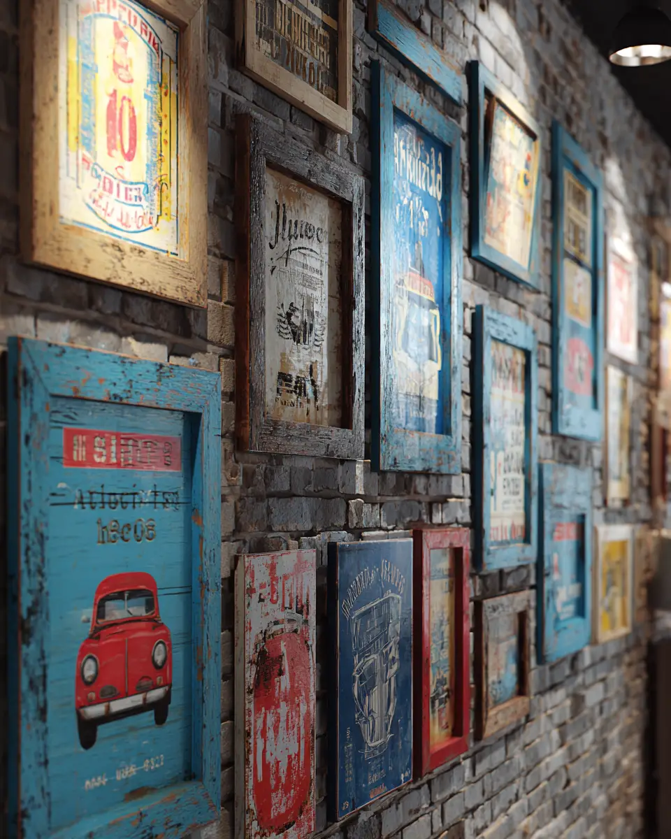 Sky Blue Rustic Garage Decor Ideas