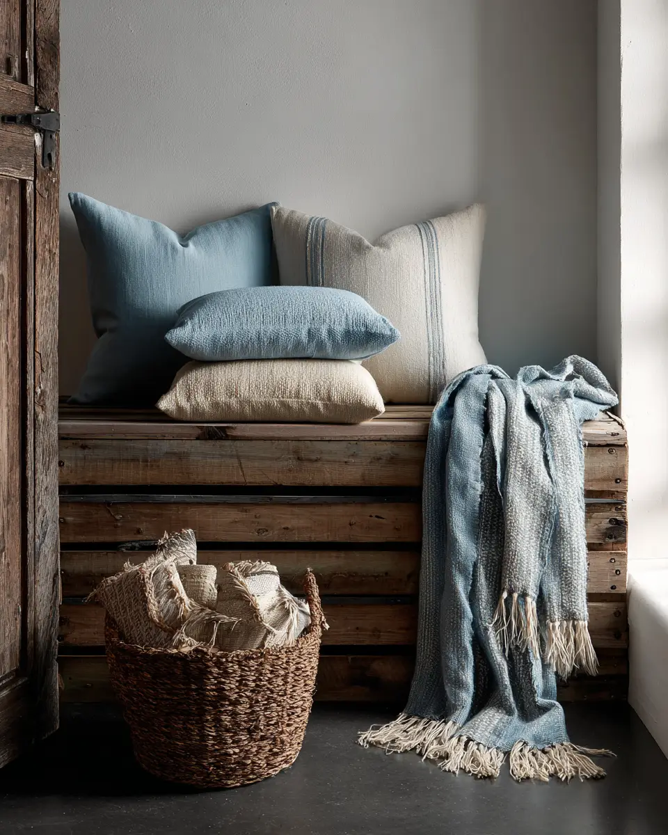 Sky Blue Rustic Garage Decor Ideas