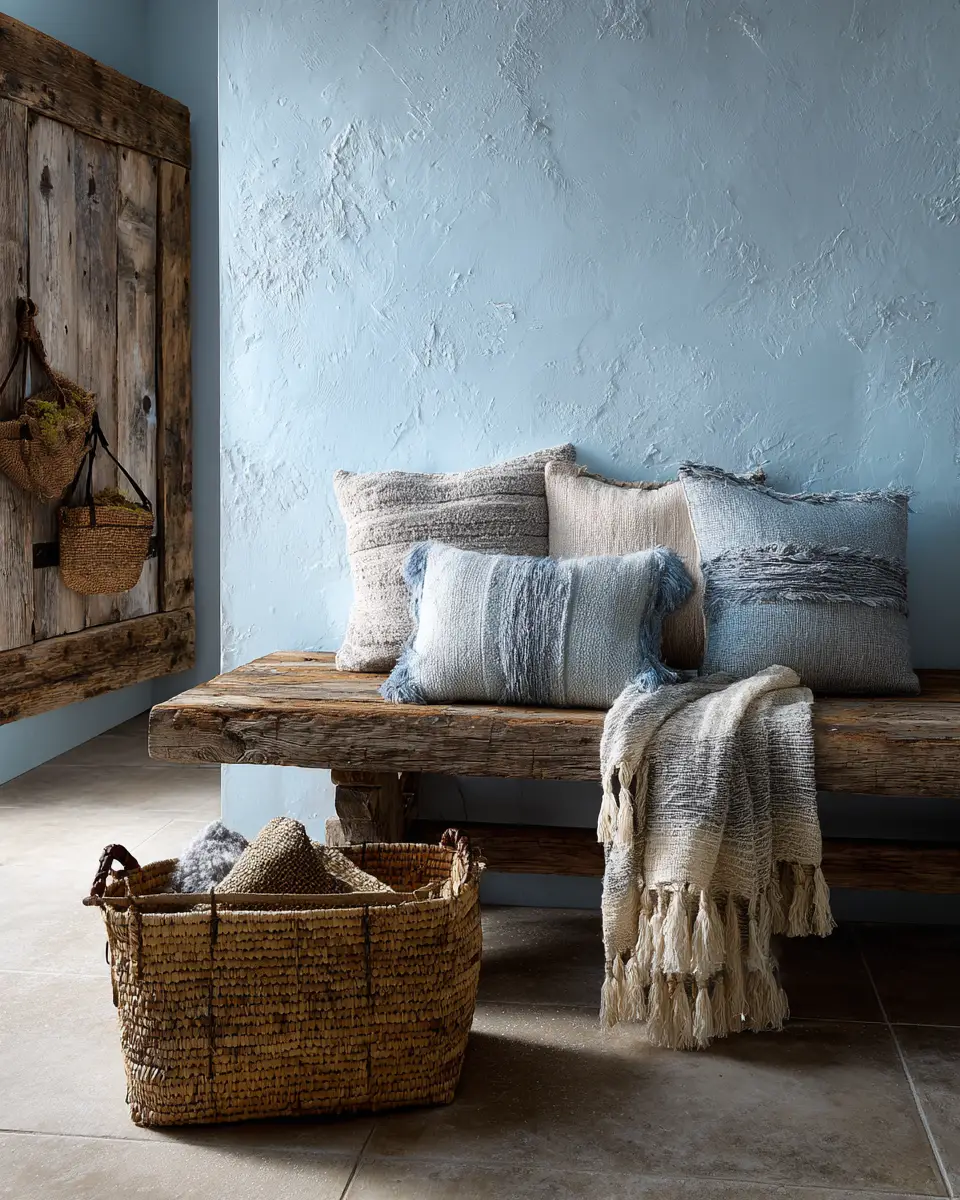 Sky Blue Rustic Garage Decor Ideas