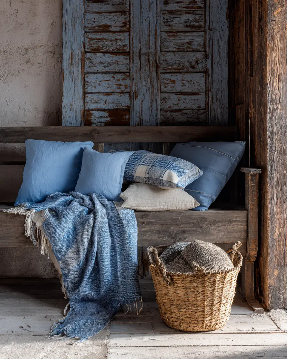 Sky Blue Rustic Garage Decor Ideas