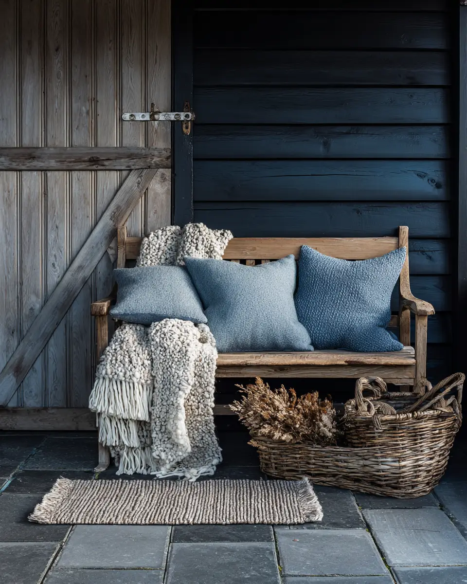 Sky Blue Rustic Garage Decor Ideas