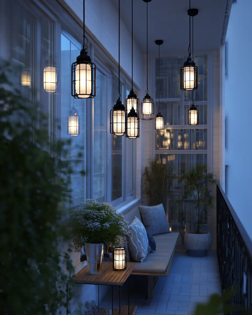 Sky Blue Scandinavian Balcony Decor Ideas