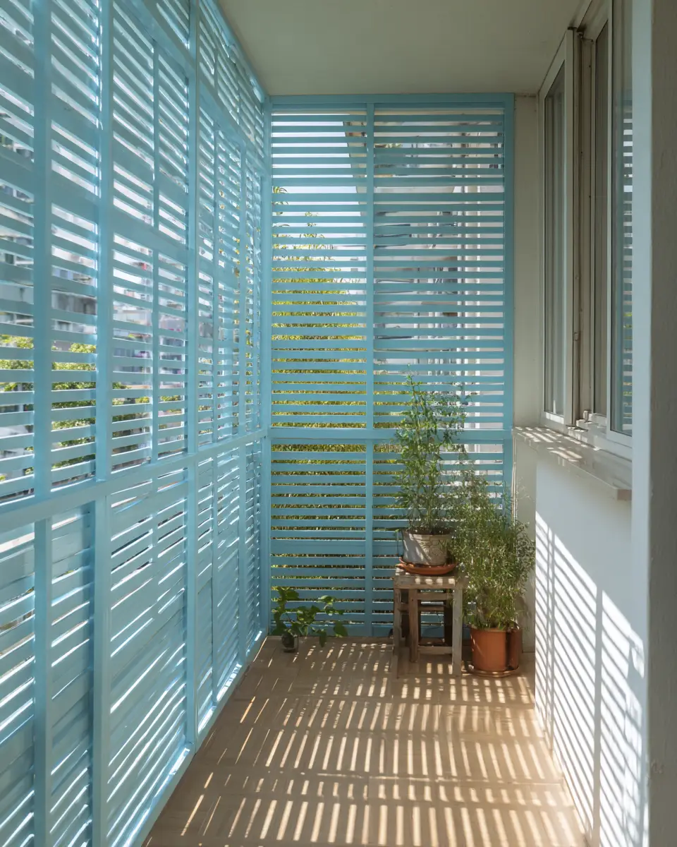 Sky Blue Scandinavian Balcony Decor Ideas