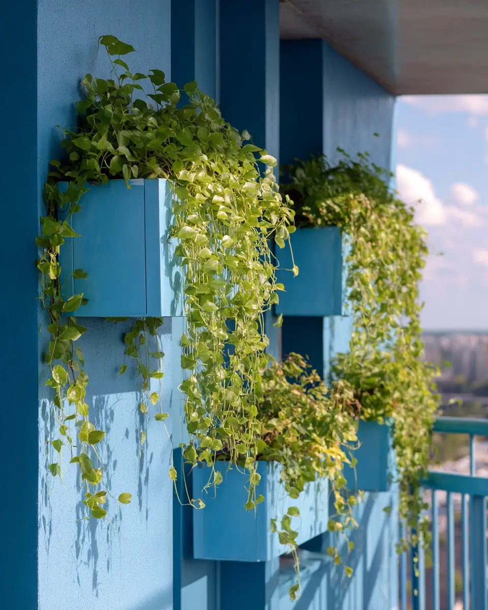 Sky Blue Scandinavian Balcony Decor Ideas