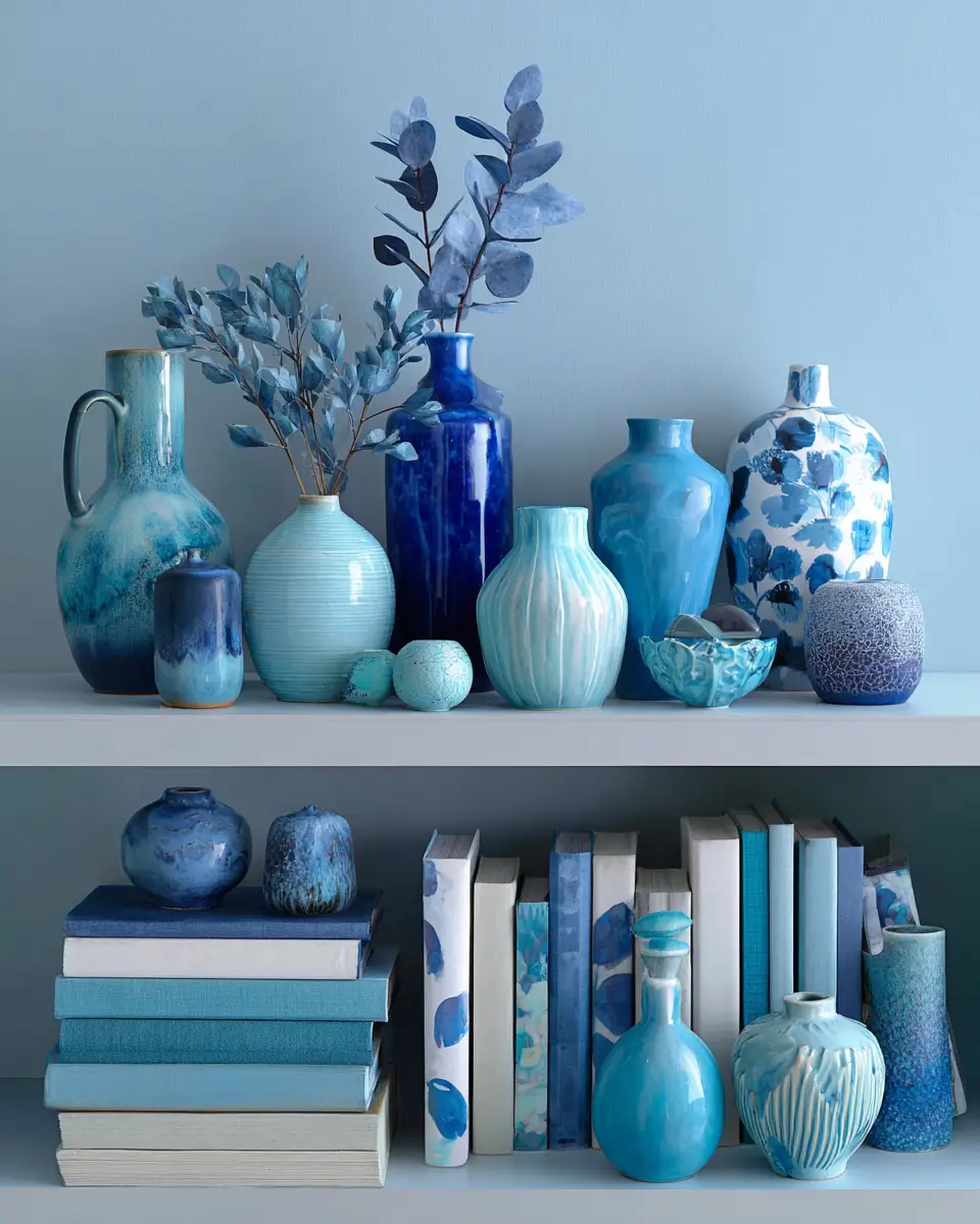 Sky Blue Scandinavian Living Room Decor Ideas