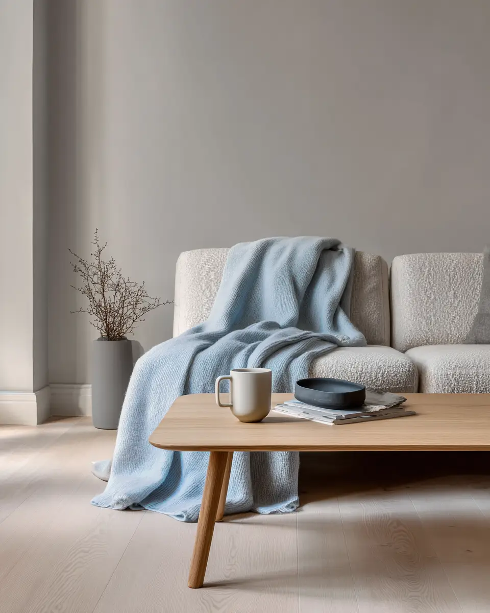 Sky Blue Scandinavian Living Room Decor Ideas