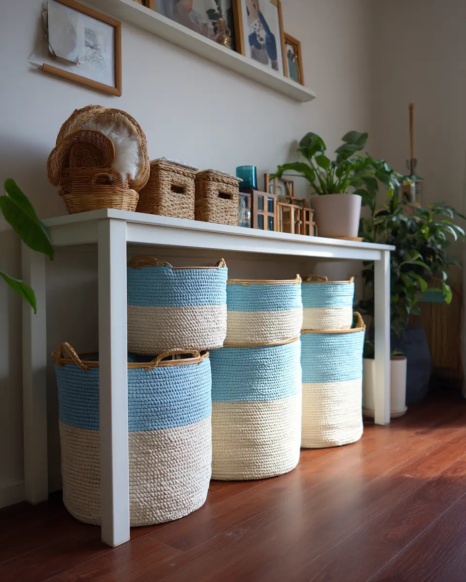 Sky Blue Scandinavian Living Room Decor Ideas