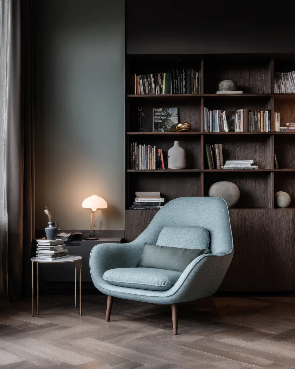 Sky Blue Scandinavian Living Room Decor Ideas