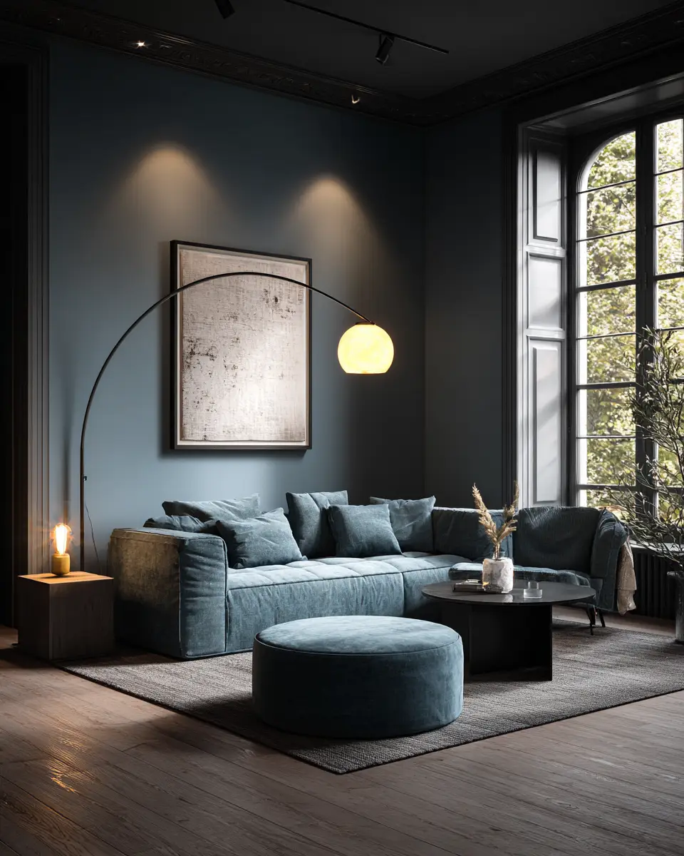 Sky Blue Scandinavian Living Room Decor Ideas