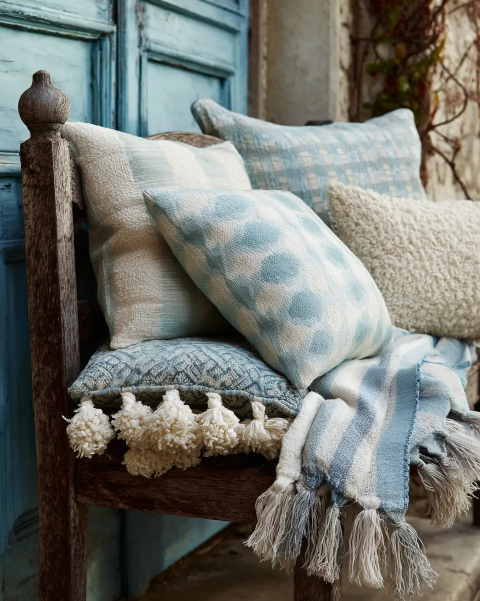 Sky Blue Vintage Patio Decor Ideas