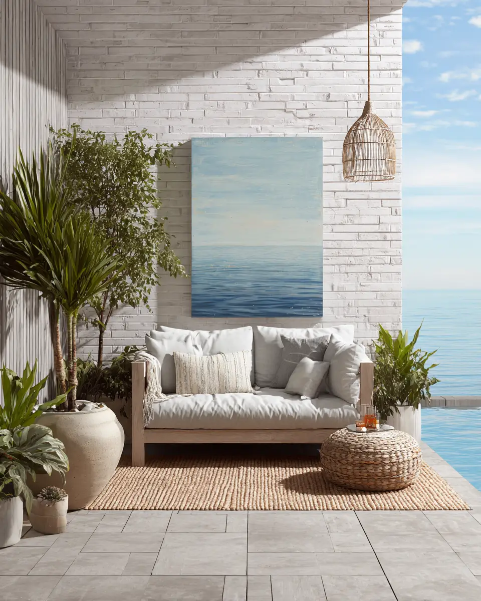 Small Space Coastal Patio Decor Ideas