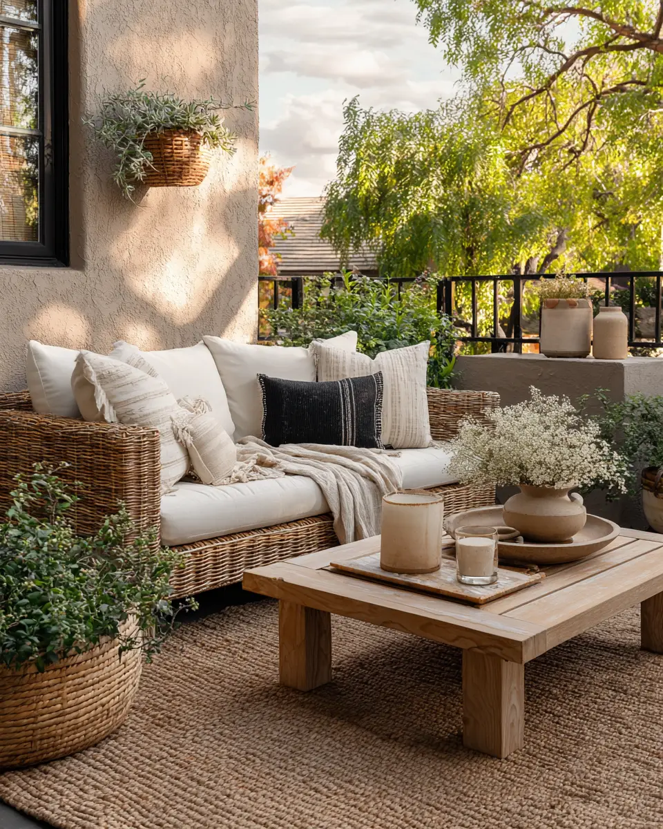Small Space Japandi Patio Decor Ideas