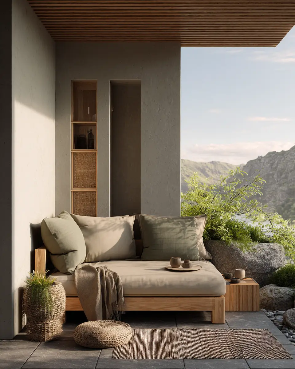 Small Space Japandi Patio Decor Ideas