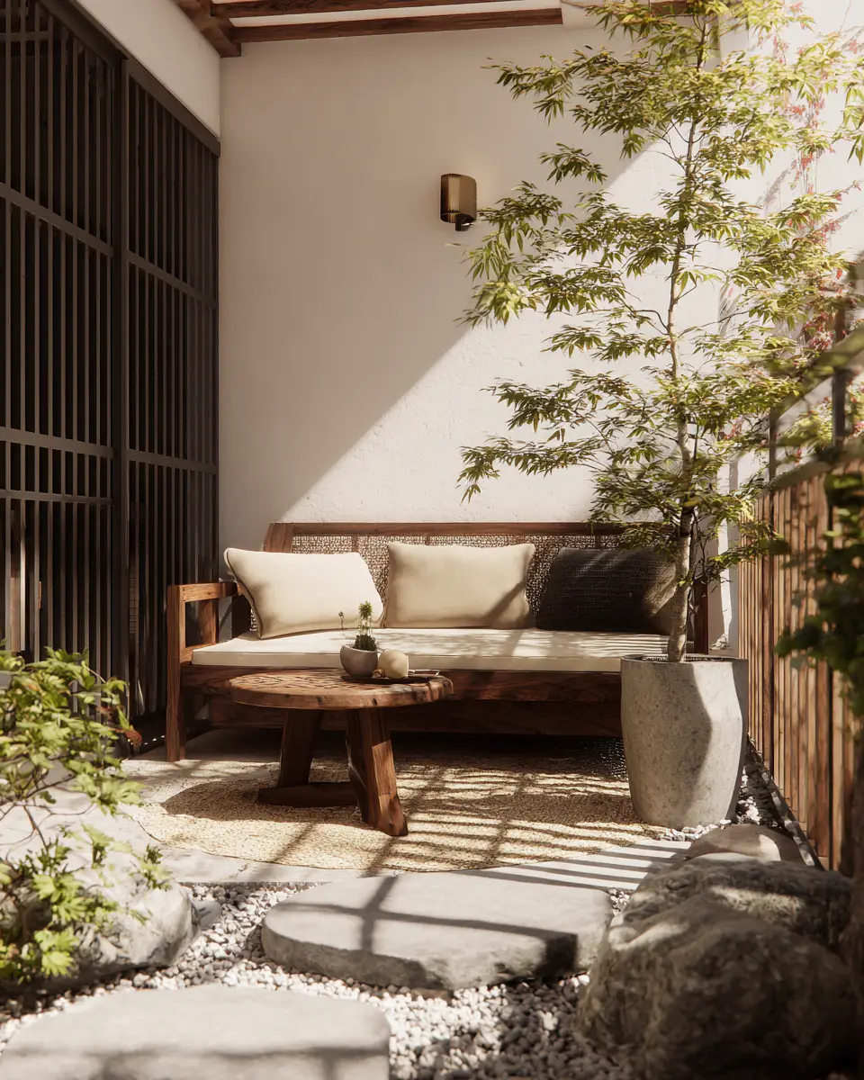 Small Space Japandi Patio Decor Ideas