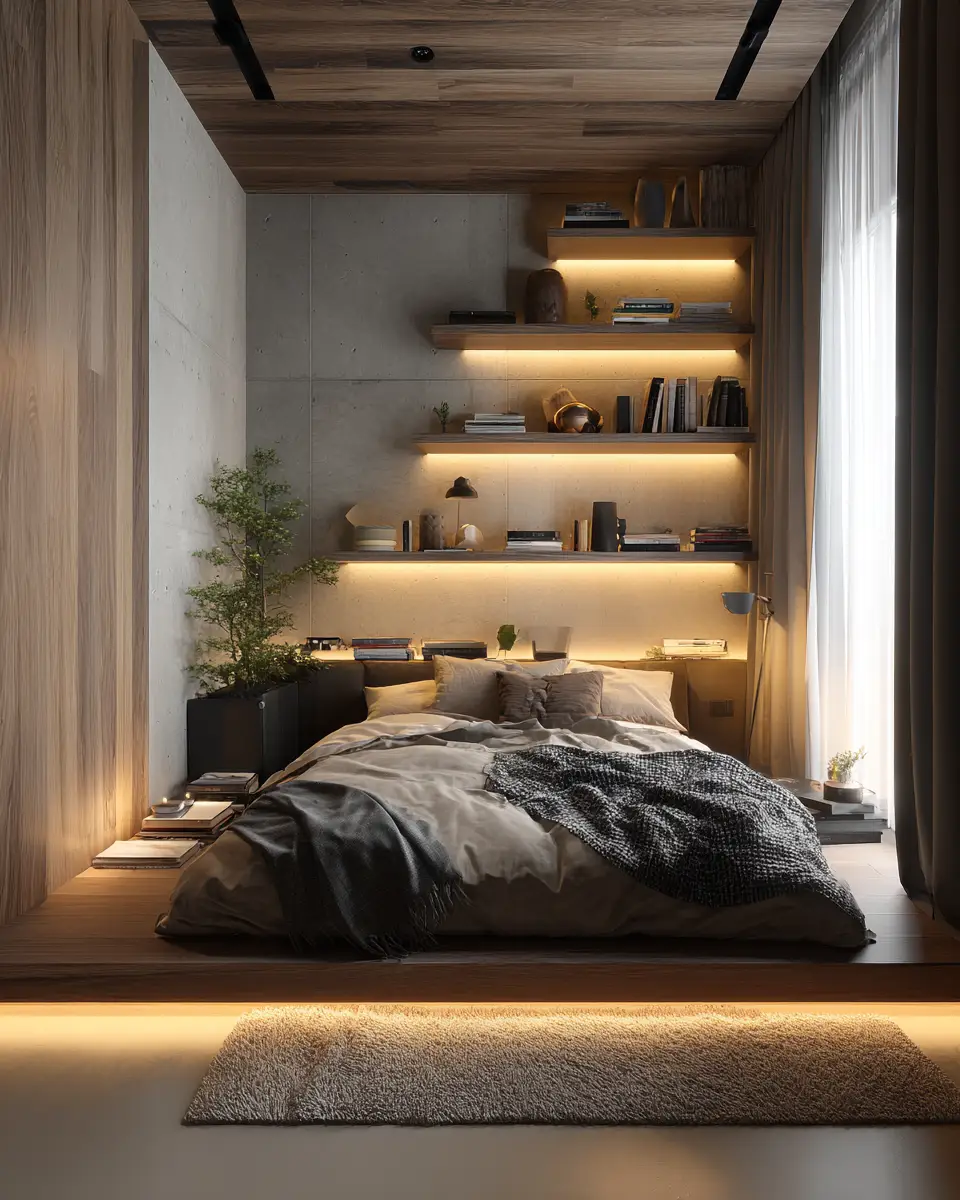 Small Space Modern Bedroom Decor Ideas