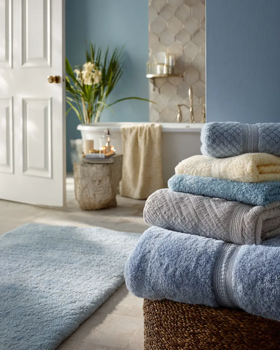 Soft Blue Bathroom Decor Ideas