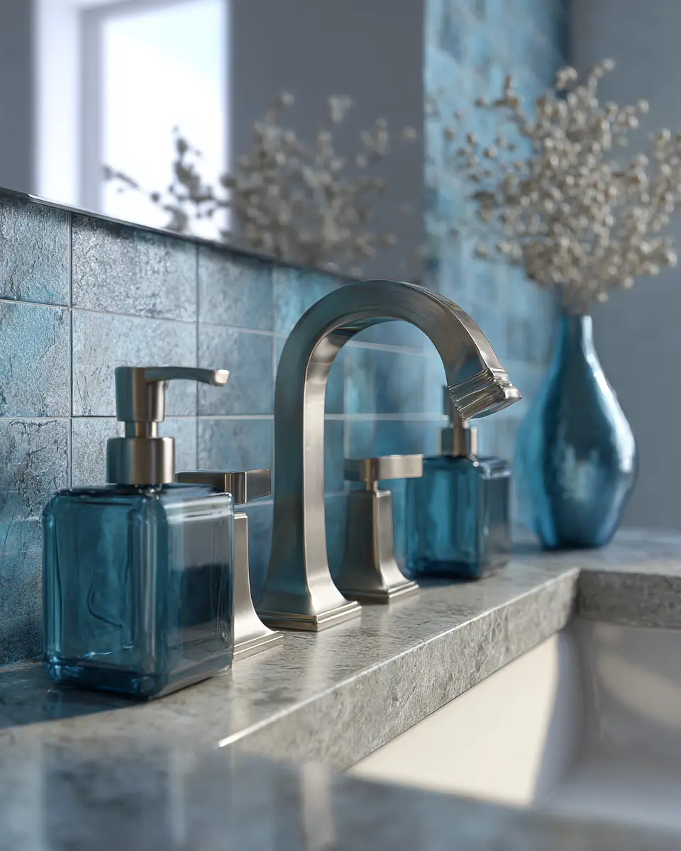 Soft Blue Bathroom Decor Ideas