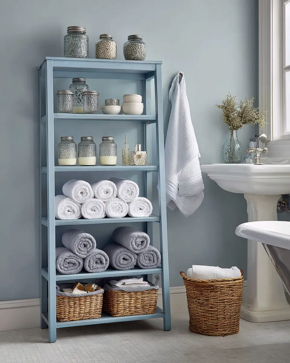 Soft Blue Bathroom Decor Ideas