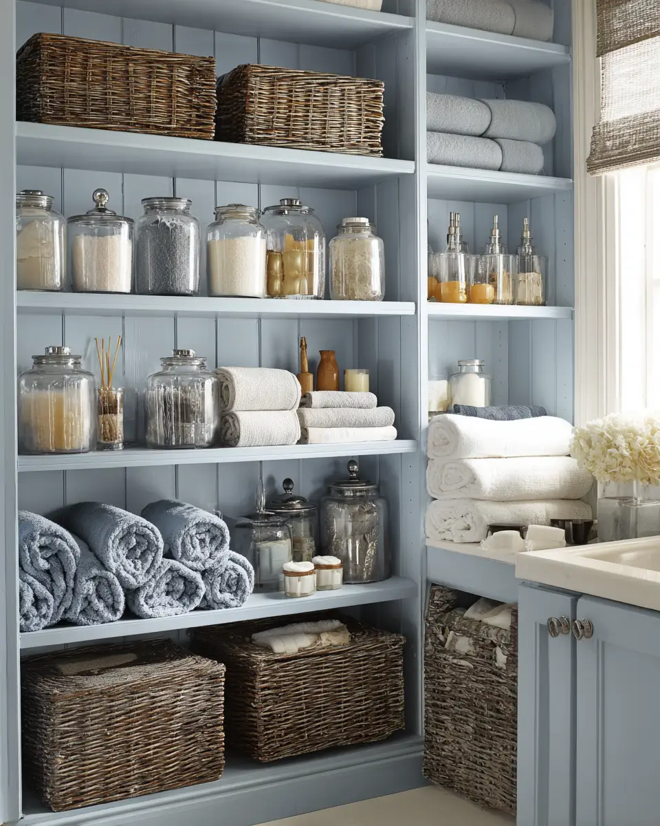 Soft Blue Bathroom Decor Ideas