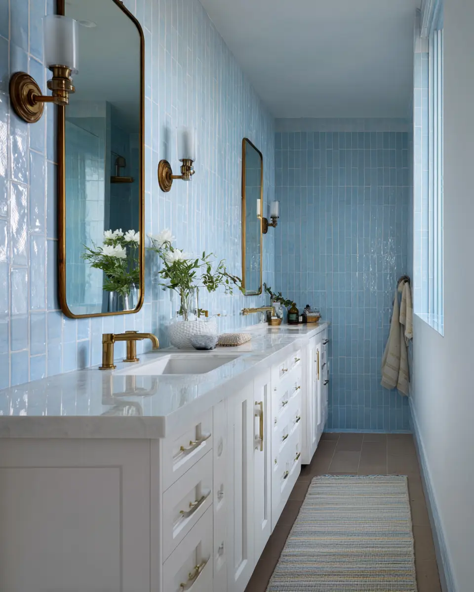 Soft Blue Bathroom Decor Ideas