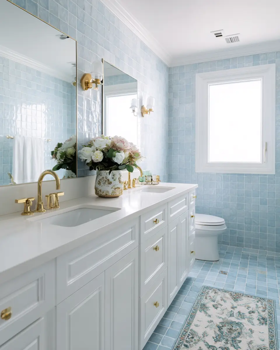 Soft Blue Bathroom Decor Ideas
